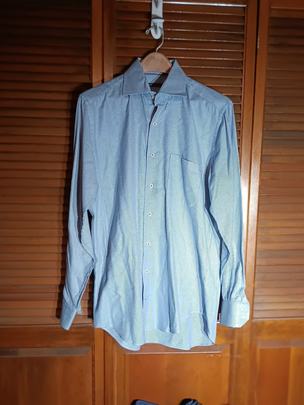Peter Millar Light Blue Long-Sleeve Dress Shirt - Subtle Pattern